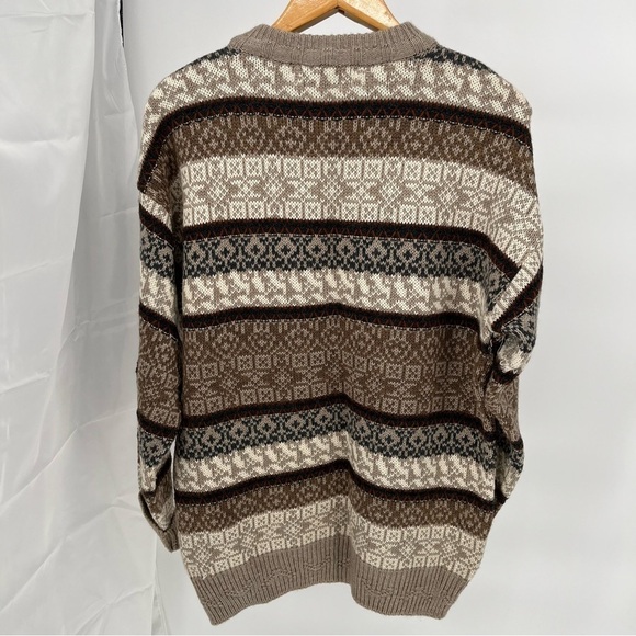 The Italian Sweater Co Vintage Mens Wool/Acrylic Sweater Size L Grandpa - Picture 7 of 9